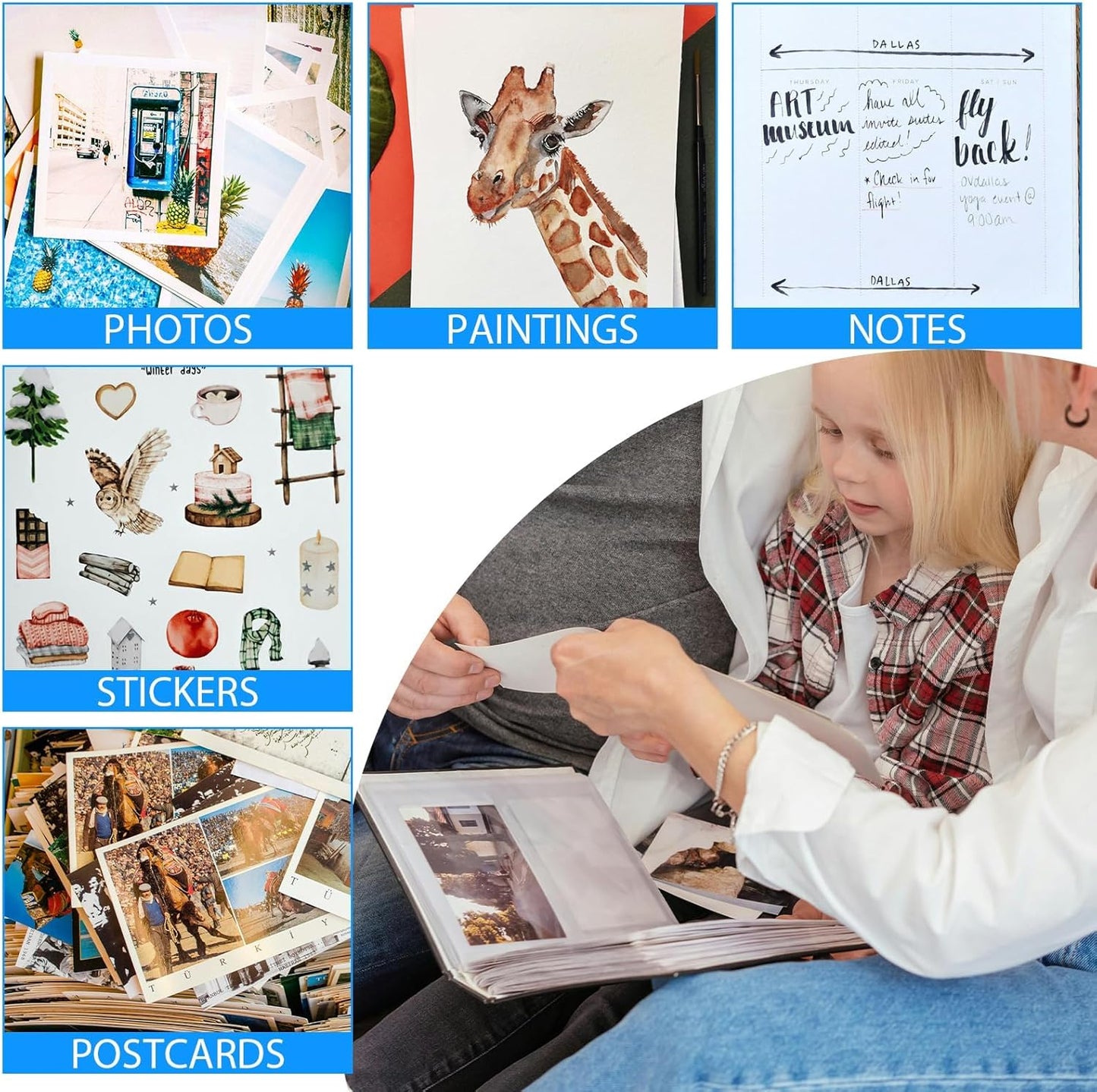 Vmiapxo 100 Pack Scrapbook Refill Pages 12x12 Inch, Clear Page Protectors Fit 3 Ring Scrapbooking Binder & 12 x 12 Photo Album, Heavyweight Plastic Protective Sleeves, Sheet Protectors
