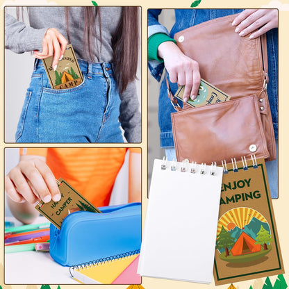 Hooqict 24 Pack Small Pocket Notebook Mini Notebooks Bulk Small Spiral Notepads with 8 Colors, Memo Note Pads for Kids, Work, Office, School, 3.9 x 2.4 Inches