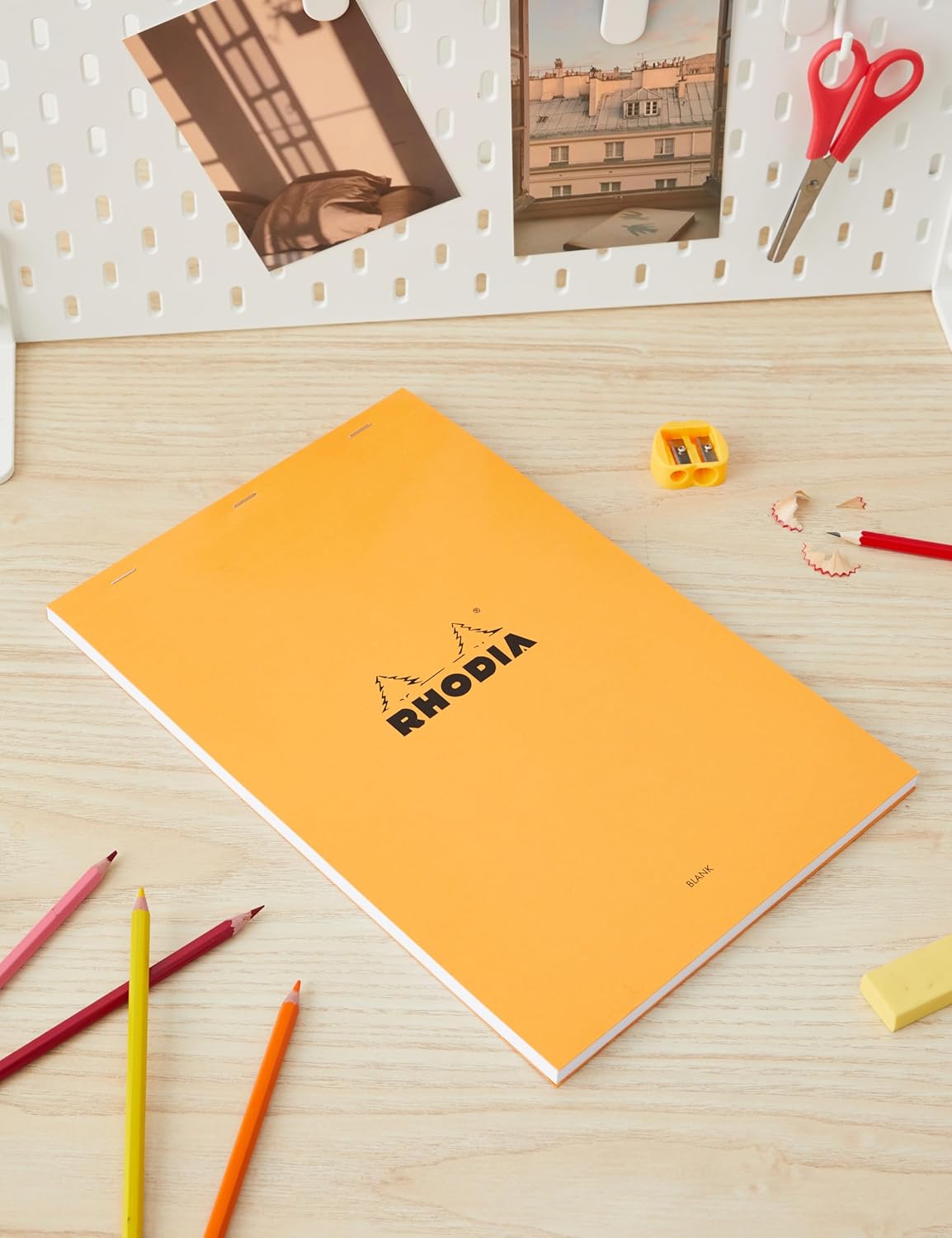 Rhodia Notepad, No18 A4, Lined - White, 8 1/4"" x 11 3/4""" (18601C)