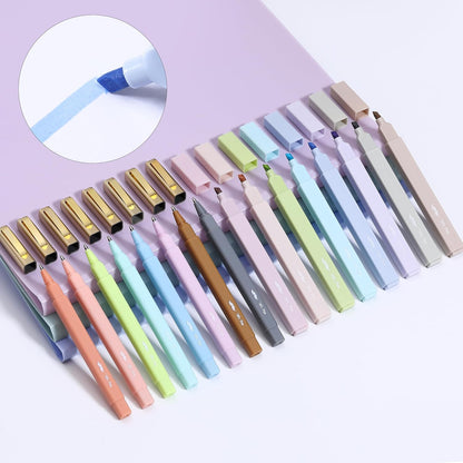Mr. Pen- Aesthetic Highlighters and Ballpoint Pens No Bleed, 12 Pack, Pastel Colors, Bible Highlighters and Pens No Bleed, Fast Dry and No Smear for Bible Journaling, Planner, School Supplies
