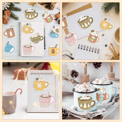 Xqumoi 30 Pack Teacher Sticky Notes - Funny Coffee Cup Self Sticky Notepads Writing Memo Pads for Teacher Appreciation Back to School Office Supplies Coffee Lover Gift Party Favors Goodies Bag Fillers