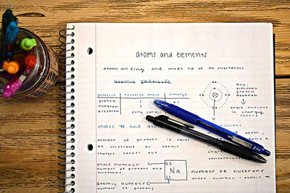 Zebra Pen Z-Grip Retractable Ballpoint Pen, Medium Point, 1.0 mm, 12 Black & 12 Blue Pack of 24