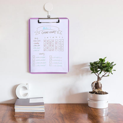 Mr. Pen- Plastic Clipboard, 12.5" x 9", 2 Pack, Clipboard Plastic, Low-Profile Metal Clip with Retractable Hanging Hole