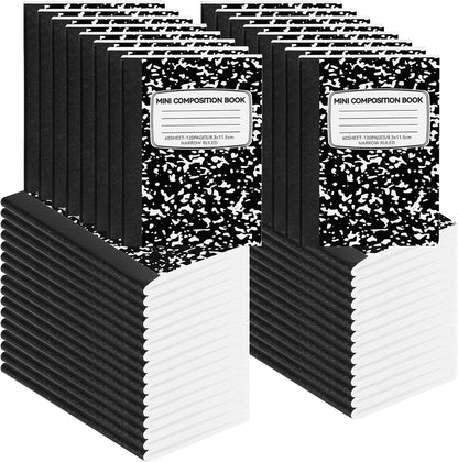 24 Pack 9.75 x 7.5 in Large Composition Notebooks Bulk 12 Color Wide Ruled Composition Books Marble Journal Notebook 60 Sheets per Book for Aldult Student College Office Back to School Supplies
