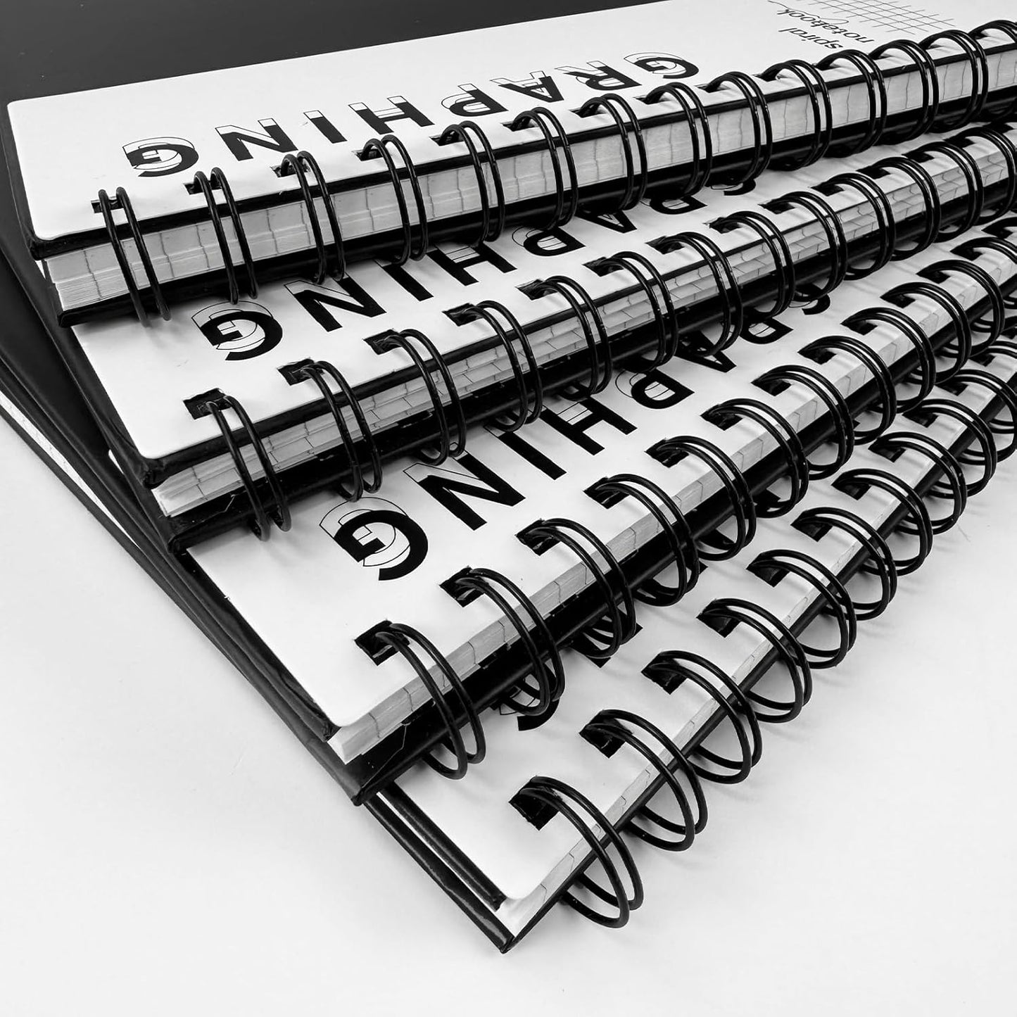 Large Lined Notebook Spiral Notebook 8.5" x 11"-4 Pack LINED Notebook 7mm Ruled Hardcover Notebook 120 Pages 100 GSM Thick Paper Notebook Hardcover Journal for School, Office,Study and Notes