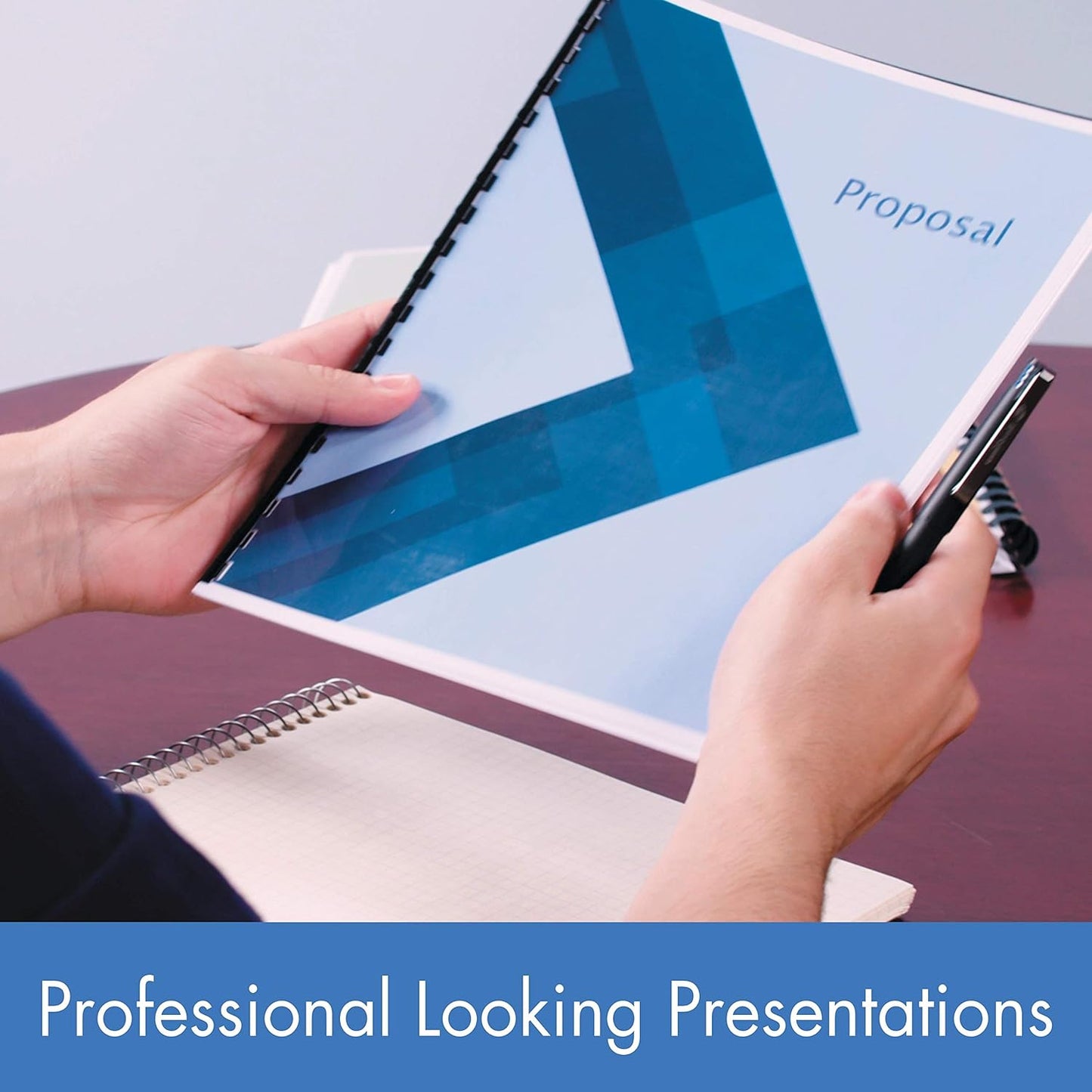 Mead Presentation Report Covers, Clear View, 8-3/4" x 11-1/4", Heavy Duty with Round Corners, 125 Count (4000126)