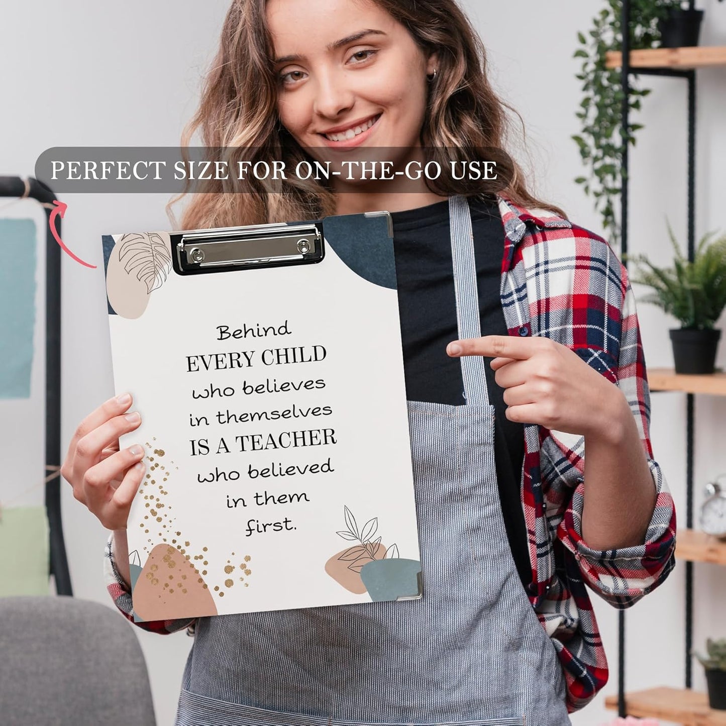 Trendy Black Leopard Print Clipboard Folio with Storage for Office Classroom, Preppy Dark Cheetah Print Padfolio with Metal Clip for Nurses Teachers Students Women Men, 12.4x9.25 in