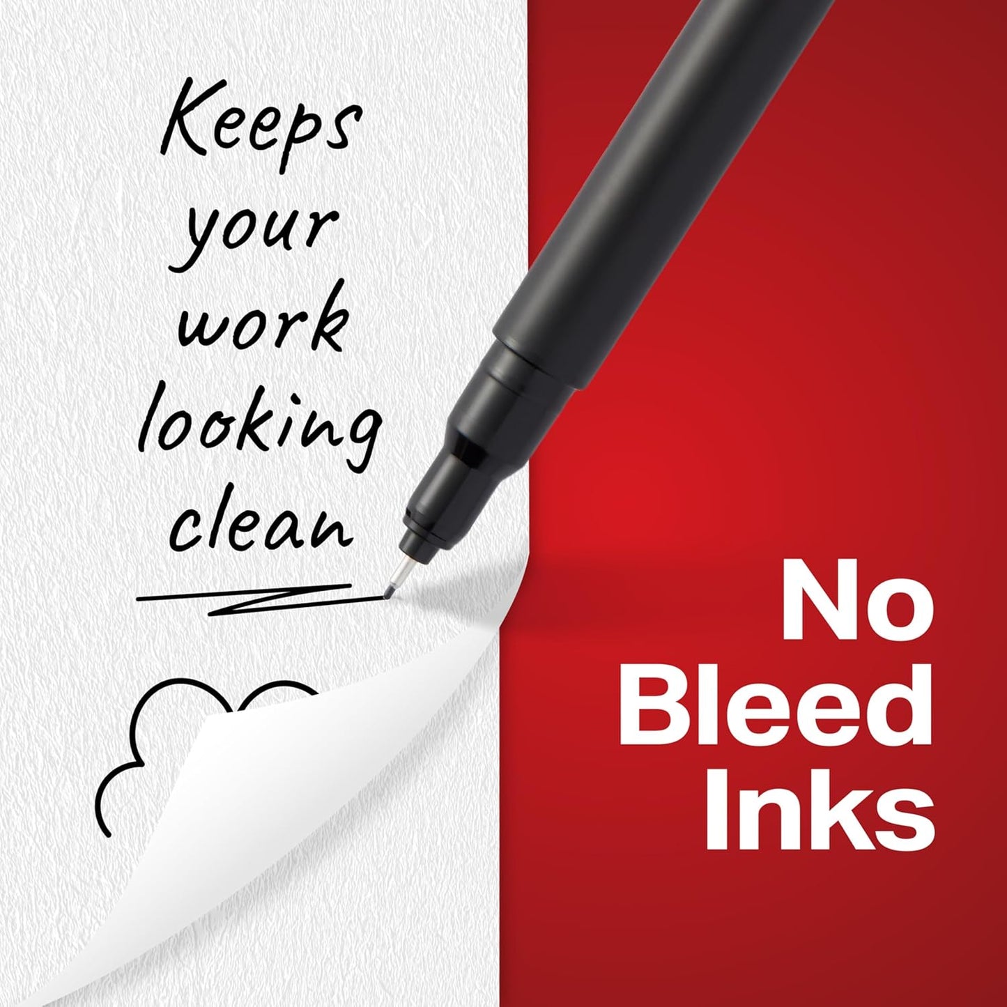 Sharpie Felt Tip Pens, Fine Point (0.4mm), Red, 12 Count