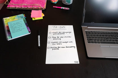 Post-it Dry Erase Sheets, 7 in x 11.3 in, 3 Sheets, Sticks Securely and Removes Cleanly (DEFSHEETS-3PK)