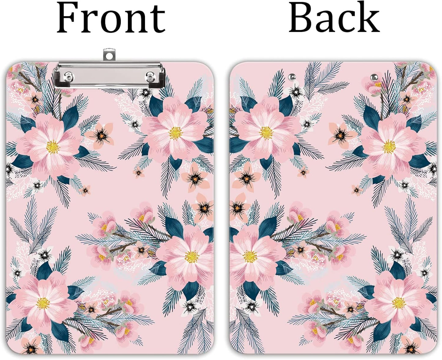 Hongri Plastic Cute Clipboard, Letter Size for Students, Teacher, Woman and Kids, Low Profile Clip, Decorative Pattern, Size 9 x 12.5 in, Dream Marble