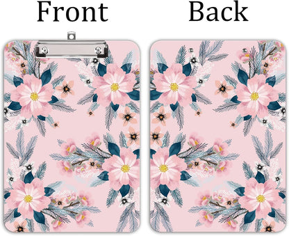 Hongri Plastic Cute Clipboard, Letter Size for Students, Teacher, Woman and Kids, Low Profile Clip, Decorative Pattern, Size 9 x 12.5 in, Dream Marble