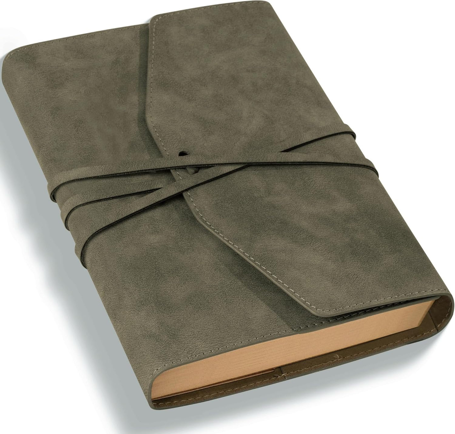MINICAGIE Journal Notebook for Men Women Gifts Hardcover Leather Mens Journals for Writing 288 Pages 100 Gsm Paper Thick Journaling Notebooks for Work Diary, 5.7x8.3 In, Blue