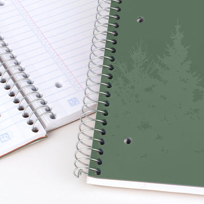 Five Star Spiral Notebook + Study App, 100 Sheets, 1 Subject, College Ruled Paper, Fights Ink Bleed, Water Resistant Cover, 820337-ECM, Purple, Pink, White & Green, 8-1/2" x 11", 4 Pack