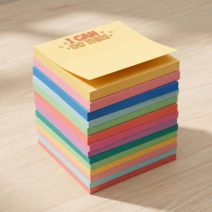 Yinder 48 Pcs Inspirational Sticky Notes Cute Motivational Sticky Notes Pad End of Year Employee Appreciation Gifts Bulk for Teacher Nurse Coworkers Office Supplies 3 x 3'' (Thank You,Dark Color)