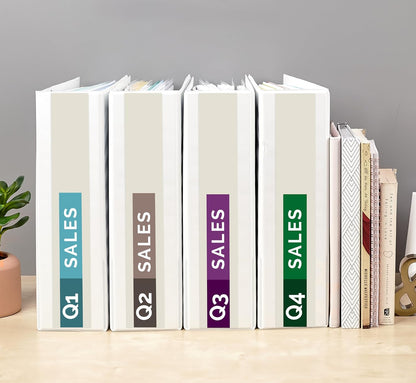 Avery Standard View 3 Ring Binders, 1.5" Round Rings, 275-Sheet Capacity, 2.1 Inch Wide Spine, White Binders, Ideal for Lightweight Organization and Occasional Referencing (12-Pack of 05726)