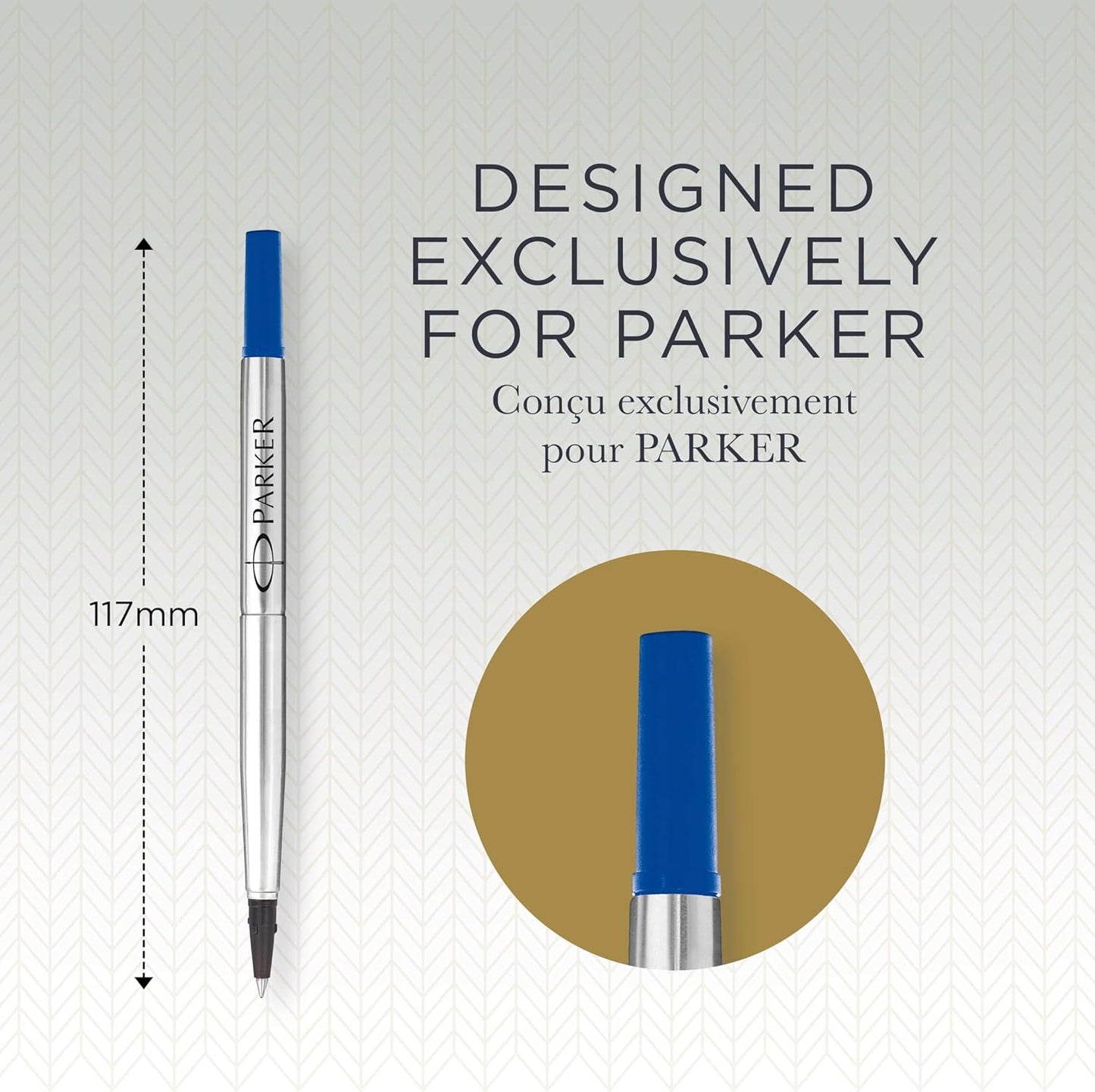 Parker Rollerball Pen Refill | Fine Point | Blue QUINK Ink | 1 Count