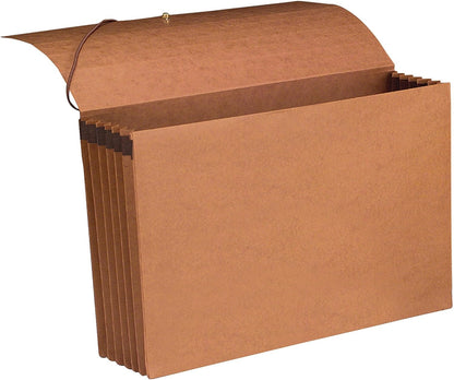 Smead 100% Recycled Expanding File Wallet with Flap and Cord Closure, 2" Expansion, Letter Size, Redrope, 10 per Box (77170)