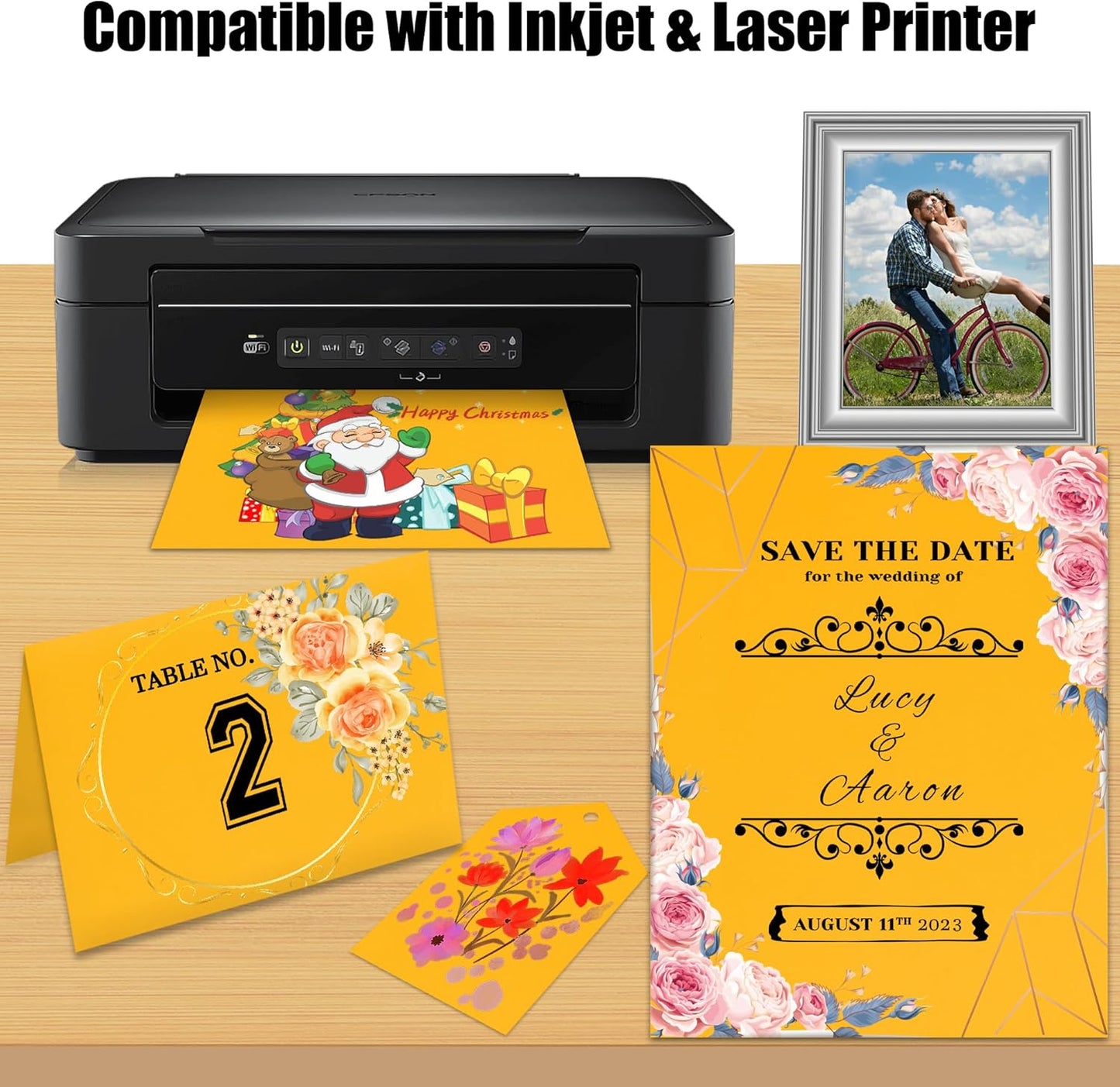 25 Sheets Black Cardstock Paper 8.5'' x 11'', 250gsm/92lb Thick Paper for Scrapbook, Invitations, Printing and DIY Cards