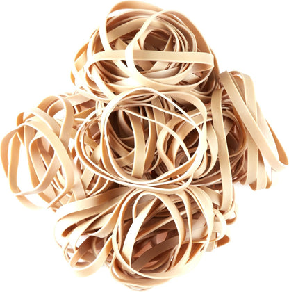 Amazon Basics Assorted Size and Color Rubber Bands, Strong Elastic Stretch Office Supplies, 0.5 lb. Variety Assortment