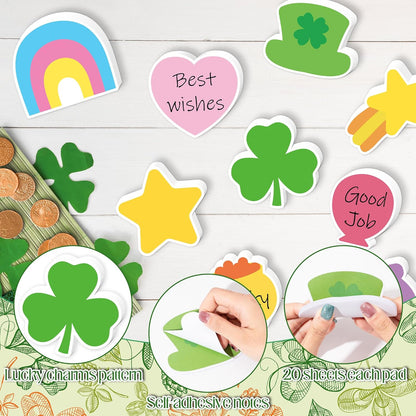 CJiangpo 30Pcs Marshmallow Sticky Notes Pads, 600 Sheets Cute Self Stick Notepad Memo Pads Funny Cartoon Page Marker Classroom Rewards Camping Themed Gift