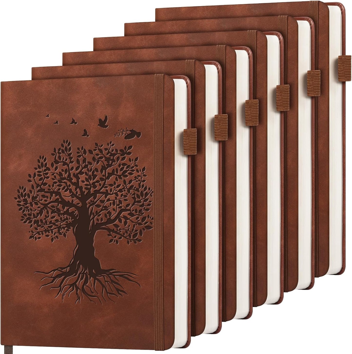 Lined Journal Notebook for Women Men, A5 Hardcover Leather Journals for Writing, 200 Pages Thick Paper, Daily Journal Notebook for Work, School, Note Taking, Business, Travel, College Ruled