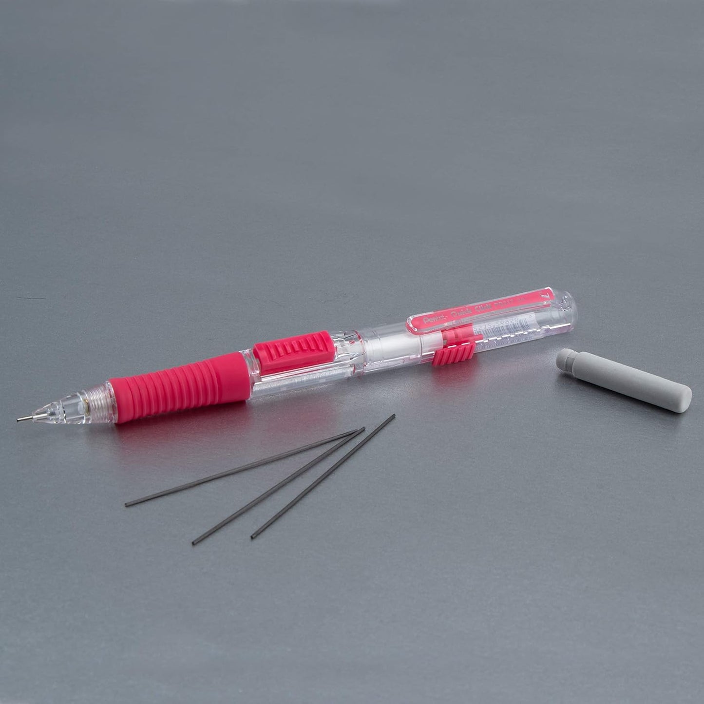 Pentel Quick Click Mechanical Pencil, (0.7mm), Medium, Black Barrel, Box of 12 Pencils (PD217A)