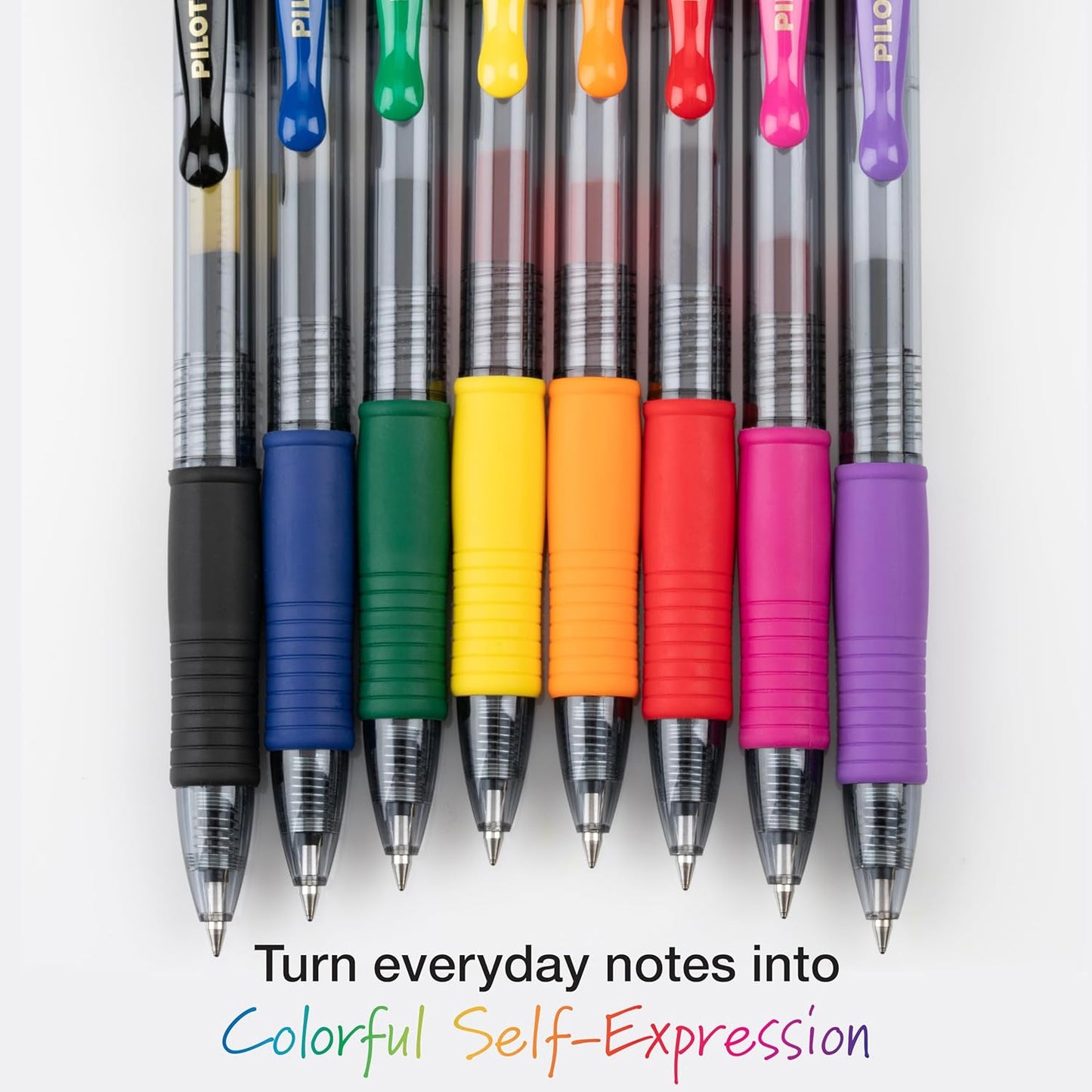 PILOT, G2 Premium Gel Roller Pens, G2 Rainbow Colors Pack, 15 Pack Pouch, Fine Point 0.7 mm, Assorted