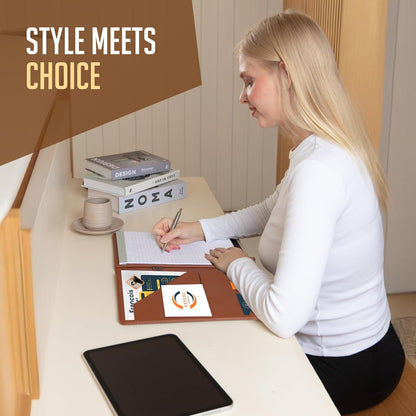 STYLIO Padfolio Folder with Removable Clipboard | Portfolio Organizer | Binder with Storage for Notebook, Notepad | Nursing Clipboard Folio, CNA Accessories for Work | Vegan Leather
