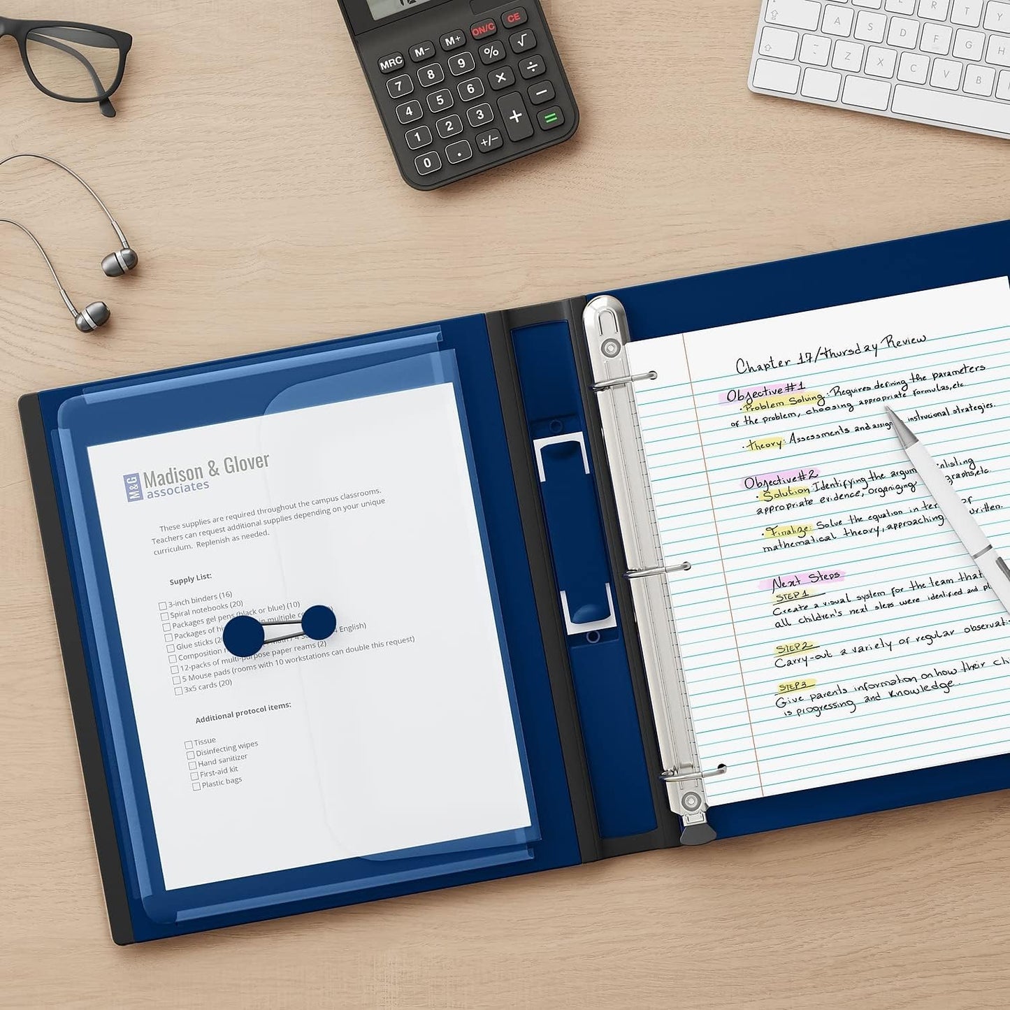 Staples Better Binder 2-Inch D-Ring View Binder, Reinforced Spine, Holds Up to 540 Sheets, Teal, for Office & School