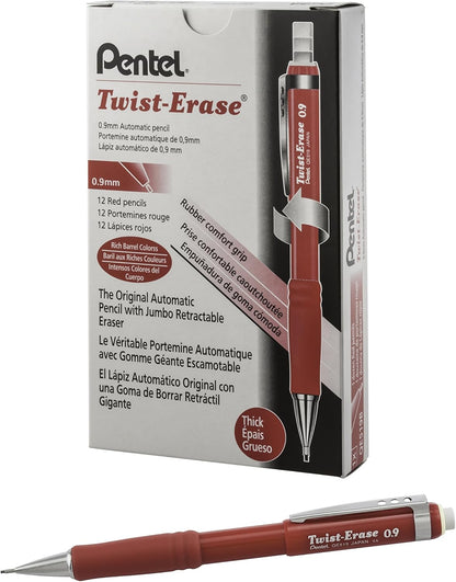 Pentel Twist-Erase III Mechanical Pencil, (0.9mm), Black Barrel