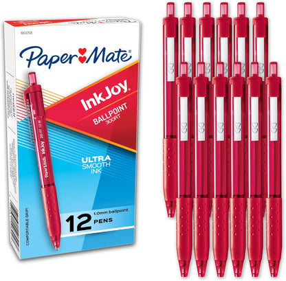 Paper Mate InkJoy 300RT Retractable Ballpoint Pens, Medium Point, Black, 12 Count