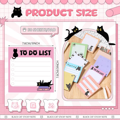 9 Pads Wildflower Sticky Notes 3x3 Inch Cute Self Stick Notepads Notes Adhesive Memo Pad Office Decor Gifts for Students School Teacher Meeting Office Supplies