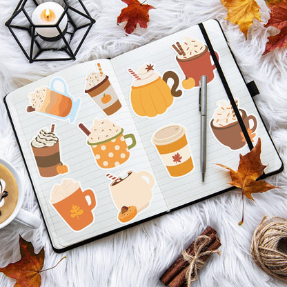 Xqumoi 30 Pack Teacher Sticky Notes - Funny Coffee Cup Self Sticky Notepads Writing Memo Pads for Teacher Appreciation Back to School Office Supplies Coffee Lover Gift Party Favors Goodies Bag Fillers