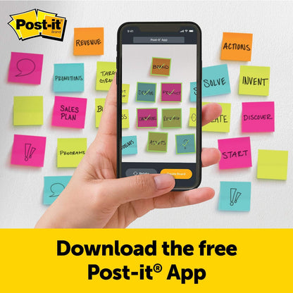 Post-it Pop-up Notes, 5 Sticky Note Pads, 3 x 3 in., School Supplies, Office Products, Accordion Sticky Notes Work with Pop-Up Note Dispenser, Canary Yellow