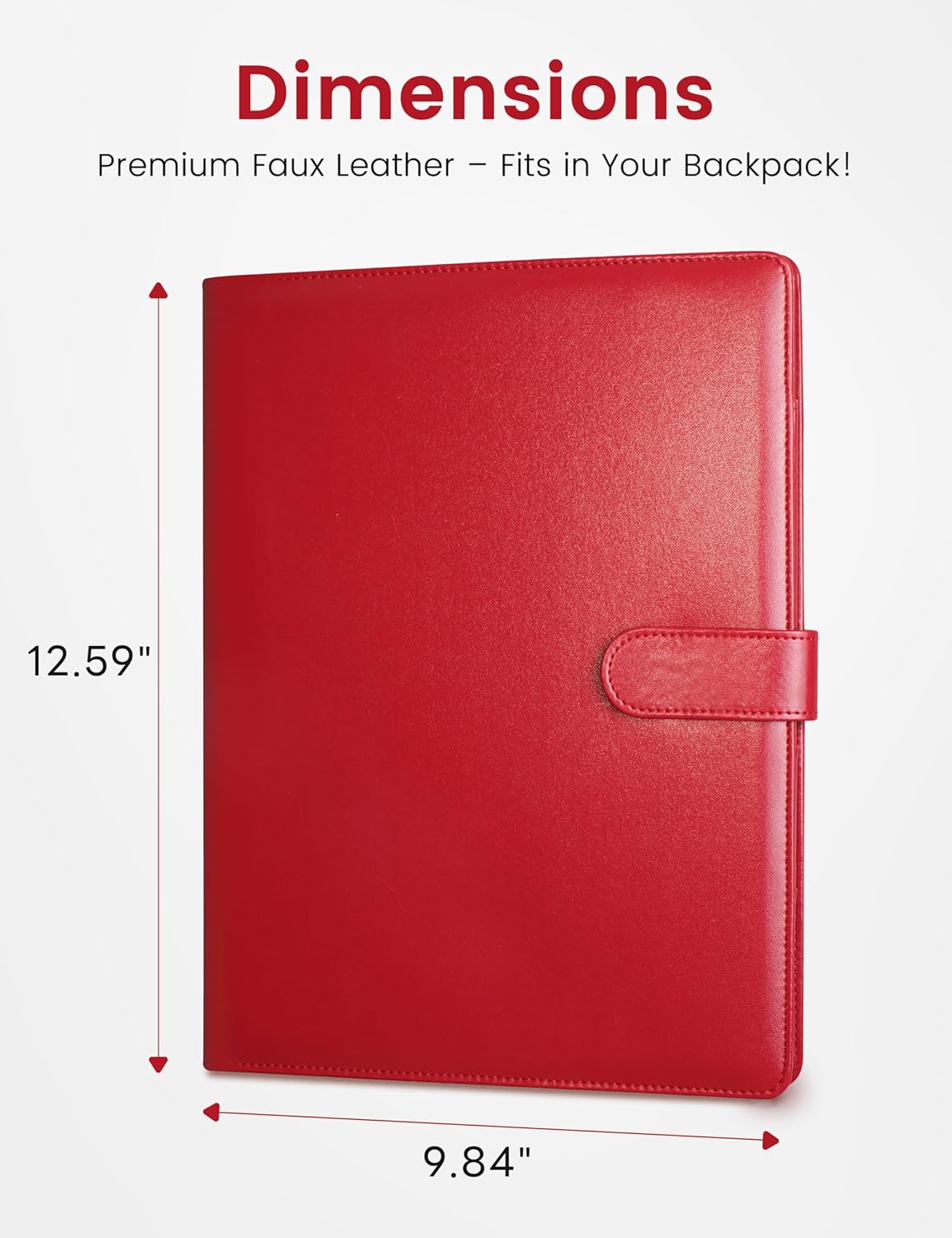 Clipboard Folder Padfolio A4, Mymazn Writing Portfolios Faux Leather Clipboards with Cover for Legal Pad Holder Letter Size 8.5 x 11 for Business Conference Notepad Clip Board (Gray Green)