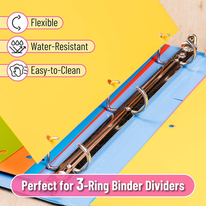 Mr. Pen- Binder Dividers, 6 Tab Dividers, Pack of 2 Sets (12 Dividers Total), Dividers