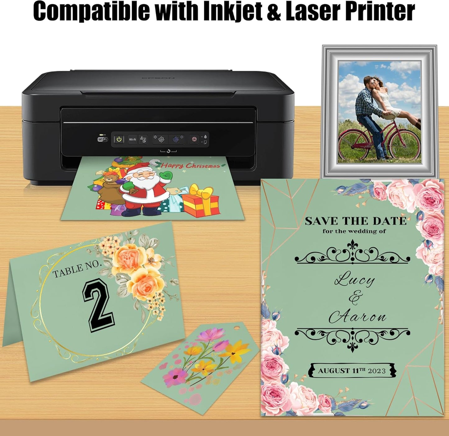 25 Sheets Black Cardstock Paper 8.5'' x 11'', 250gsm/92lb Thick Paper for Scrapbook, Invitations, Printing and DIY Cards