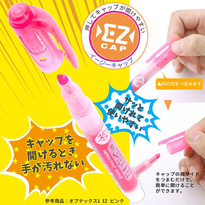 Zebra B-WKS11-E Optex 1 Highlighter, EZ, Brown, 10 Pieces