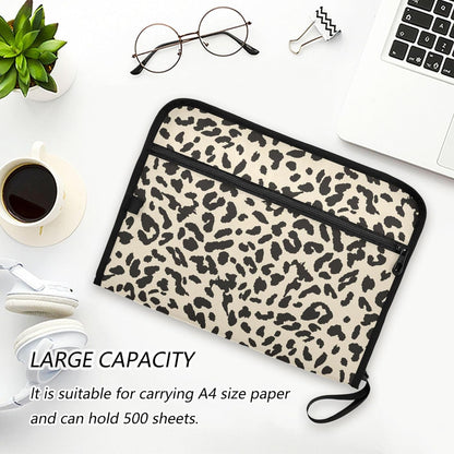 Mushroom Botanical Dragonflies Butterflies Expanding File Folder with Sticky Labels, 13 Pockets Accordion File Folder Document Organizer Expandable Zip File Folder with Zipper Closure