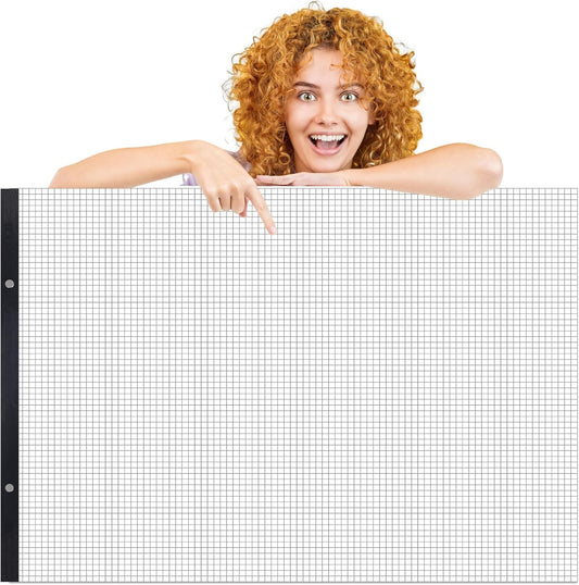 gisgfim Large Engineering Graph Paper Pad 22x 17 Landscape 4 X 4 Blue Grid Pad Giant Drafting Sketching Paper Blueprint Grid-Based Graphing for Engineer Designer Architect Draftsman Rolled Delivery