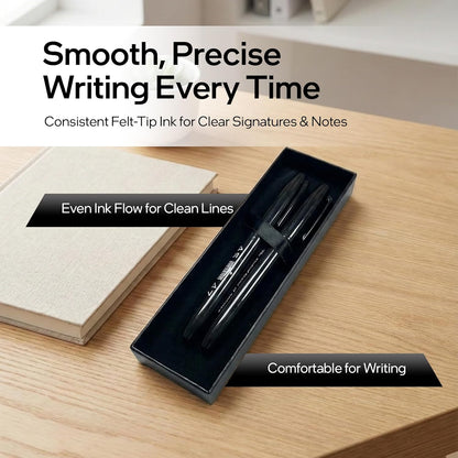 Executive Order Signature Collectible Marker Pen, Black Ink Felt-tip Writing Pen for Professional Signing, Office Desk Accessories, Business Meetings, Unique & Fun Gift for National and Global Leaders