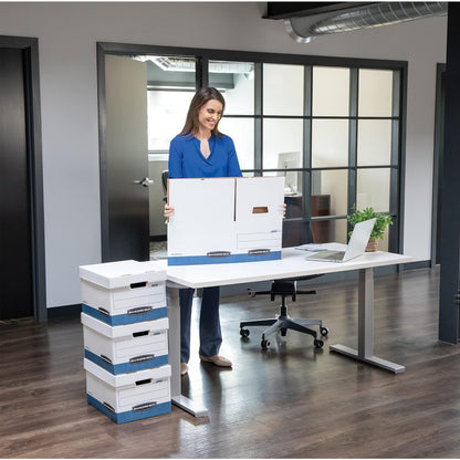 Bankers Box 20-Pack Medium Duty File Storage Boxes with Lids, FastFold Assembly, Letter/Legal, STOR, (0076315)