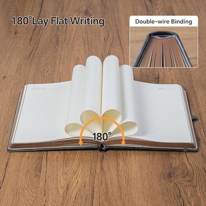 Journal Notebook for Women/Men, Daily for Classic Lined Writing,360 Pages Leather Hardcover with Vintage Sun & Moon Design, SeaGreen, A5 (14.5 x 21 cm)