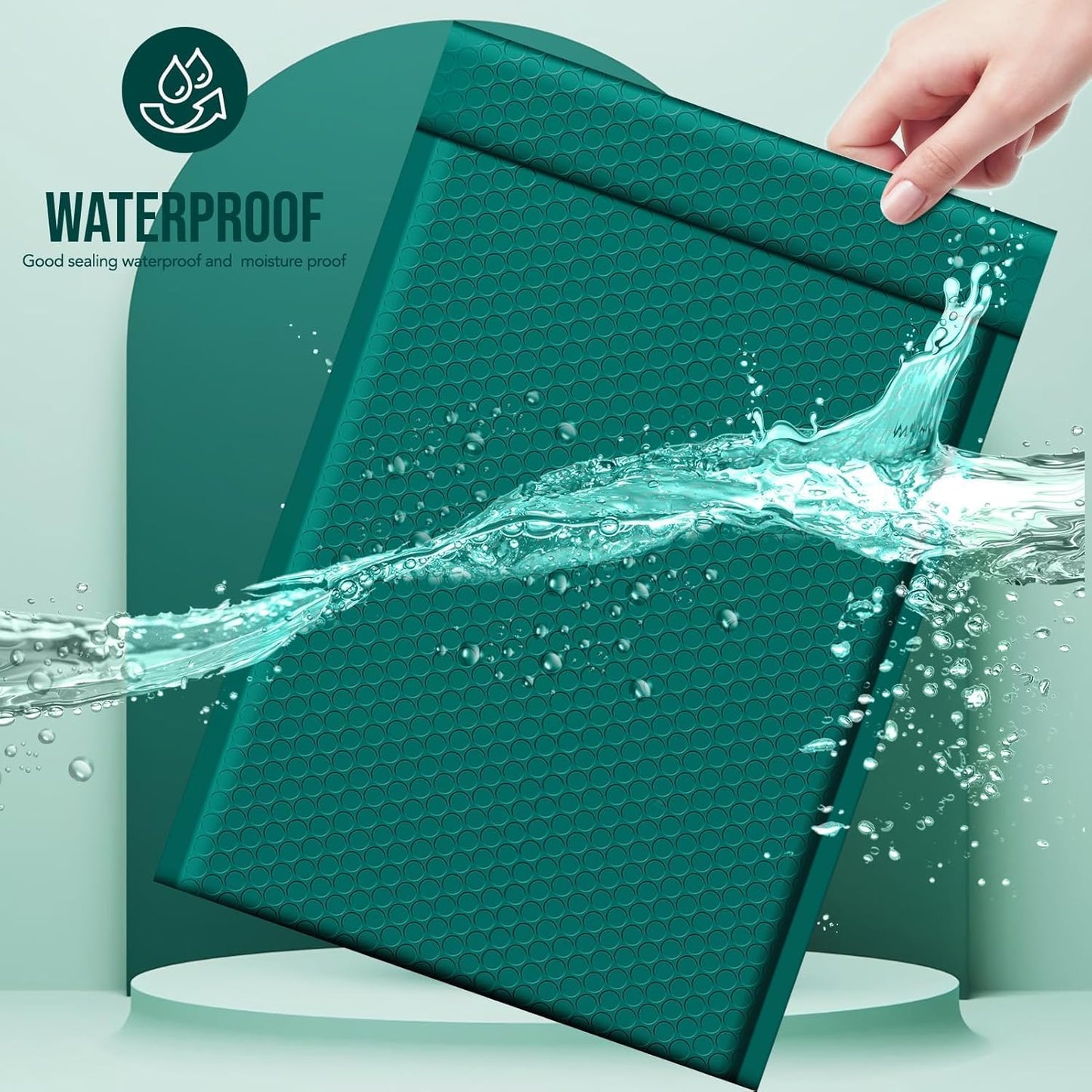 Fuxury Bubble Mailers 10.5x16 Inch 40 Pack Self Seal Padded Envelopes Waterproof Mailing Envelopes Bubble Padded Cushioning Padded Mailers Bubble Bags for Packaging Small Business Large #5 Black