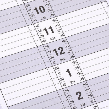 Poluma Appointment Book - Salon Appointment Book, 11.5" x 4.7", 2 Columns, Undated, 6 AM - 9 PM, Twin-Wire Binding, 200 Pages, Appointment Planner for Hair Stylist - Black