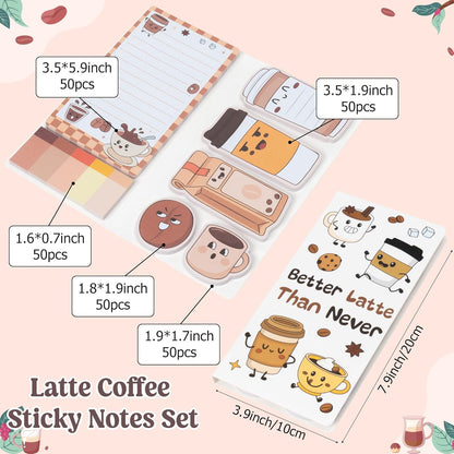 B1ykin Cute Sticky Notes Set - Stay Alive Skeleton Shaped Self-Stick Notes Pad, 550 Sheets Writing Memo Pages Sticky Notepad for Teacher Appreciation Gifts, School Office Supplies (Funny Skeleton) - Colors B