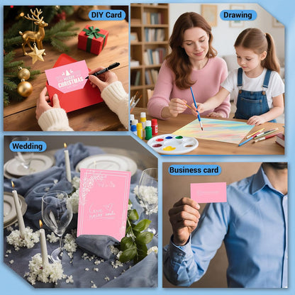 Cardstock 8.5 x 11, Thick Printer Paper 75 lb/200 gsm, 40 Sheets Card Stock White, Heavy Card stock, White CardStock Paper for Invitations, Diy Cards, Business Cards, Menus, Crafts, Drawing etc