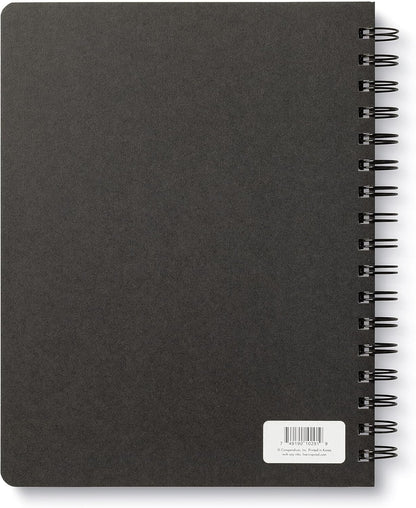 Compendium Spiral Notebook – Expect the Best Things to Happen Today – A Designer Spiral Notebook with 192 Lined Pages, College Ruled, 7.0" W x 9.25" H