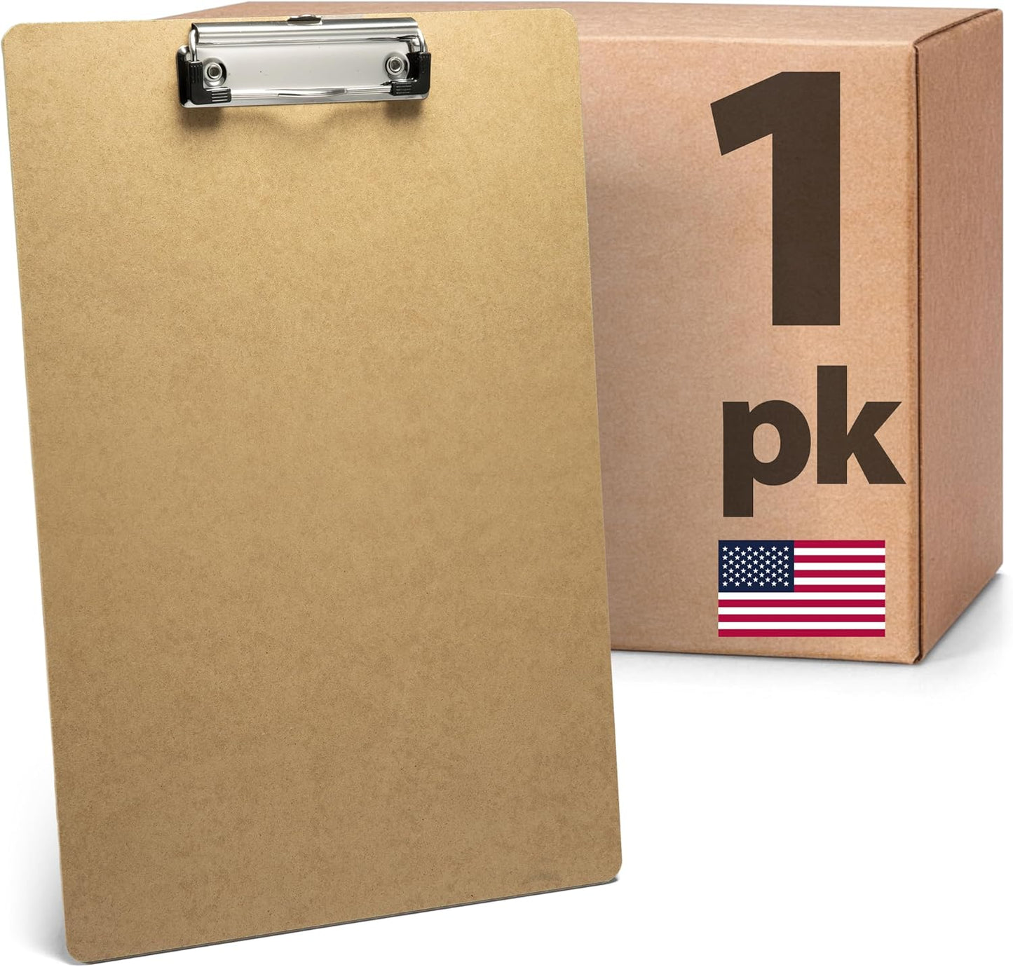 Officemate Recycled Legal Size Wood Clipboard, Low Profile Clip, 12 Pack, Brown (83227)