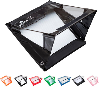 Waterproof Clipboard A4 Portrait by Paperdry, Black, Superior PVC Plastic with Cold Protection, Outdoor Covered Clip Board with Storage, A4 Waterproof Document Holder